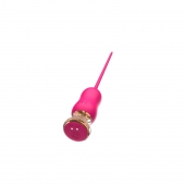 Розовый тонкий стимулятор Nipple Vibrator - 23 см. - I-MOON - купить с доставкой в Самаре