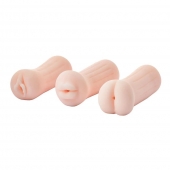 Набор из 3 мастурбаторов The Girl Next Door Tina - Dream Toys - в Самаре купить с доставкой