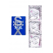 Розовые презервативы Sagami Xtreme FEEL FIT 3D - 3 шт. - Sagami - купить с доставкой в Самаре