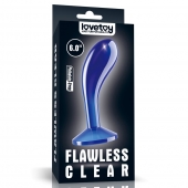 Синяя анальная втулка Flawless Clear Prostate Plug 6.0 - 15 см. - Lovetoy - в Самаре купить с доставкой