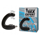 Чёрный массажёр простаты серии Sex Expert - Sex Expert - в Самаре купить с доставкой