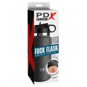 Серый мастурбатор в виде бутылки F*ck Flask - Pipedream - в Самаре купить с доставкой
