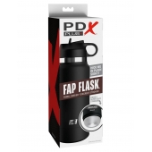 Черный мастурбатор в виде бутылки Fap Flask - Pipedream - в Самаре купить с доставкой