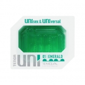 Зеленый мастурбатор-стимулятор Tenga Uni Emerald - Tenga - в Самаре купить с доставкой