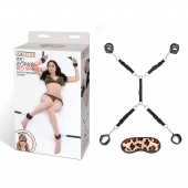 Леопардовая фиксация на матрас для рук и ног Classic Bedspreader - Lux Fetish - купить с доставкой в Самаре