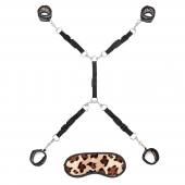 Леопардовая фиксация на матрас для рук и ног Classic Bedspreader - Lux Fetish - купить с доставкой в Самаре