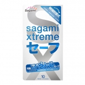 Презервативы Sagami Xtreme Ultrasafe с двойным количеством смазки - 10 шт. - Sagami - купить с доставкой в Самаре