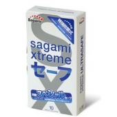 Презервативы Sagami Xtreme Ultrasafe с двойным количеством смазки - 10 шт. - Sagami - купить с доставкой в Самаре