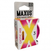 Ароматизированные презервативы Maxus Exotic Mix - 3 шт. - Maxus - купить с доставкой в Самаре