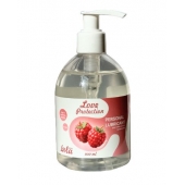 Лубрикант на водной основе Love Protection Raspberry с ароматом малины - 300 мл. - Lola Games - купить с доставкой в Самаре