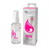 Возбуждающая силиконовая вагинальная смазка Yes Heat - 50 мл. - Sitabella - купить с доставкой в Самаре