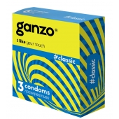 Классические презервативы с обильной смазкой Ganzo Classic - 3 шт. - Ganzo - купить с доставкой в Самаре