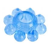 Голубая гелевая насадка-цветок - Toyfa Basic - в Самаре купить с доставкой