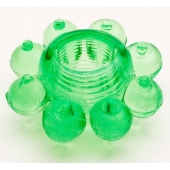 Зеленое эрекционное кольцо-цветок - Toyfa Basic - в Самаре купить с доставкой