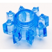 Голубая гелевая насадка-звезда - Toyfa Basic - в Самаре купить с доставкой