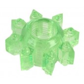 Зеленое эрекционное кольцо-звезда - Toyfa Basic - в Самаре купить с доставкой