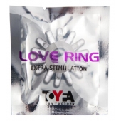 Прозрачное гелевое эрекционное кольцо с шипиками - Toyfa Basic - в Самаре купить с доставкой