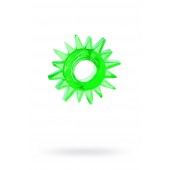 Зеленое эрекционное кольцо-солнце - Toyfa Basic - в Самаре купить с доставкой