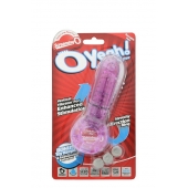 Фиолетовое эрекционное кольцо с вибрацией и пальчиком OYEAH PURPLE - Screaming O - в Самаре купить с доставкой