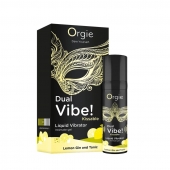 Съедобный жидкий вибратор Dual Vibe! со вкусом лимонного джина с тоником - 15 мл. - ORGIE - купить с доставкой в Самаре