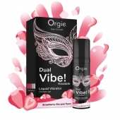 Съедобный жидкий вибратор Dual Vibe! со вкусом клубничного джина с тоником - 15 мл. - ORGIE - купить с доставкой в Самаре