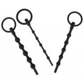 Набор из 3 черных силиконовых уретральных стимуляторов Training Set - Orion - купить с доставкой в Самаре