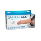 Полый страпон на ремнях 6’’ Hollow Silicone Strap-on - Pipedream - купить с доставкой в Самаре