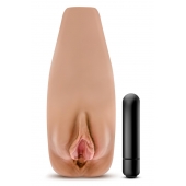 Маструбатор-вагина с вибрацией Soft   Wet Renata Realistic Tan Masturbator - Blush Novelties - в Самаре купить с доставкой