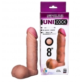 Фаллическая насадка для страпона UNICOCK 8  - 20 см. - LOVETOY (А-Полимер) - купить с доставкой в Самаре