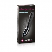 Вибратор с электростимуляцией Sizzling Simon Black Edition - 27 см. - MyStim - купить с доставкой в Самаре