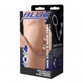 Кольцо на пенис с анальным стимулятором Two Bead Stainless Steel Anal Hook   Cock Ring - BlueLine - в Самаре купить с доставкой