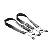 Ремни с зажимами для половых губ Spread Labia Spreader Straps with Clamps - XR Brands - купить с доставкой в Самаре