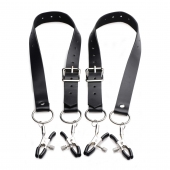 Ремни с зажимами для половых губ Spread Labia Spreader Straps with Clamps - XR Brands - купить с доставкой в Самаре