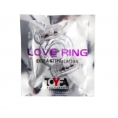 Прозрачное виброкольцо с двумя вибропульками - Toyfa Basic - в Самаре купить с доставкой