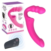 Розовый безремневой страпон Straples Strap-On Dildo - Erokay - купить с доставкой в Самаре