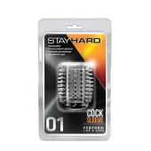 Прозрачная насадка с шипами STAY HARD COCK SLEEVE 01 CLEAR - Blush Novelties - в Самаре купить с доставкой