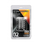 Прозрачная насадка на пенис с шишечками STAY HARD COCK SLEEVE 02 CLEAR - Blush Novelties - в Самаре купить с доставкой