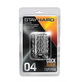 Прозрачная насадка с бороздками STAY HARD COCK SLEEVE 04 CLEAR - Blush Novelties - в Самаре купить с доставкой