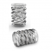 Прозрачная насадка с объёмными чёрточками STAY HARD COCK SLEEVE 06 CLEAR - Blush Novelties - в Самаре купить с доставкой