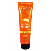 Гель с эффектом вибрации Lube Tube Vibe Medium Pina Colada - 100 мл. - ORGIE - купить с доставкой в Самаре
