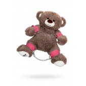 Бондажный набор: бурый мишка с розовыми оковами и наручниками - Pecado - купить с доставкой в Самаре