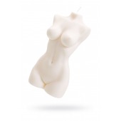 Белая интерьерная свеча в форме женского торса - 850 гр. - Pecado - купить с доставкой в Самаре