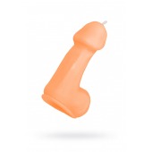 Оранжевая свеча в форме пениса - 47 гр. - Pecado - купить с доставкой в Самаре