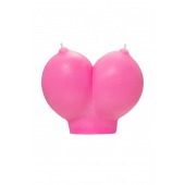 Розовая свеча «Сиськи» - 150 гр. - Pecado - купить с доставкой в Самаре