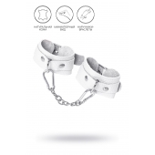 Белые узкие наручники-браслеты со скруглёнными углами - Pecado - купить с доставкой в Самаре