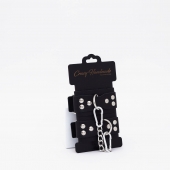 Черные кожаные оковы с регулируемыми ремешками - Crazy Handmade - купить с доставкой в Самаре