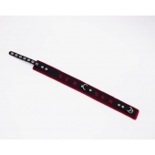 Черно-красный ошейник Sex - Crazy Handmade - купить с доставкой в Самаре