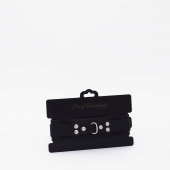 Черный ошейник из высококачественной натуральной кожи - Crazy Handmade - купить с доставкой в Самаре