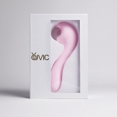 Розовый вибромассажёр с деликатными токами - Youvic - купить с доставкой в Самаре