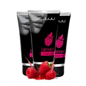 Набор из 3 съедобных лубрикантов JUJU со вкусом малины - JuJu - купить с доставкой в Самаре